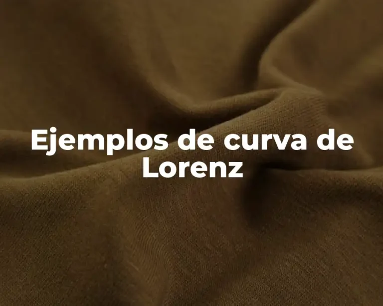 Ejemplos de curva de Lorenz