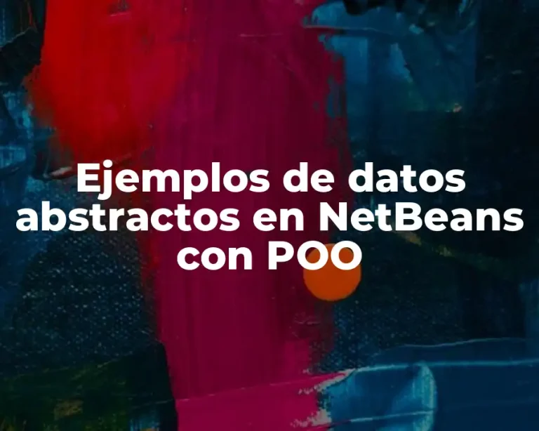 Ejemplos de datos abstractos en NetBeans con POO