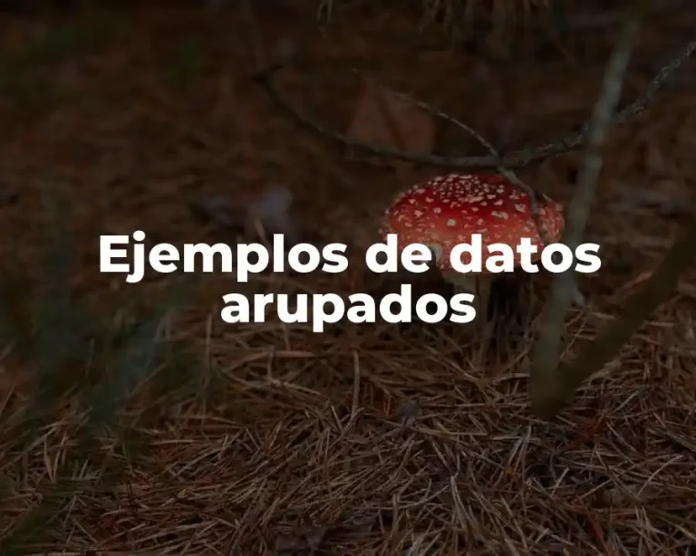 Ejemplos de datos arupados
