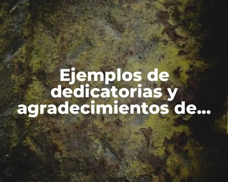 Ejemplos de dedicatorias y agradecimientos de tesis de grado