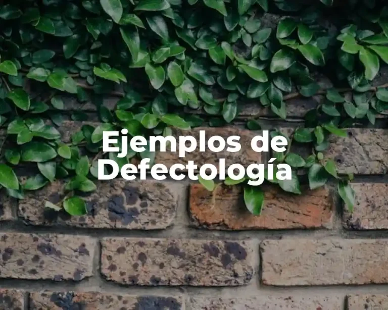 Ejemplos de Defectología