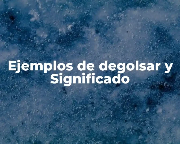 Ejemplos de degolsar y Significado