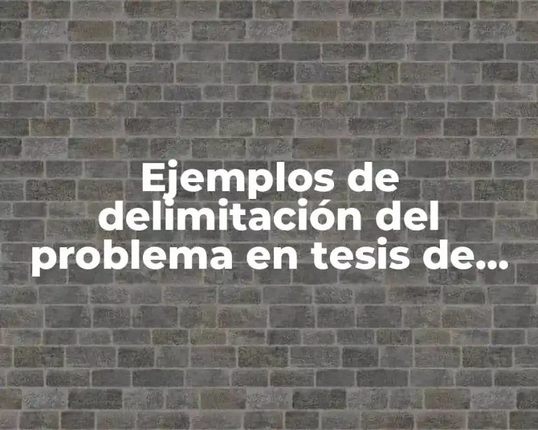 Ejemplos de delimitación del problema en tesis de diabetes gestacional