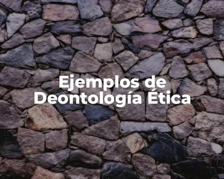 Ejemplos de Deontología Ética