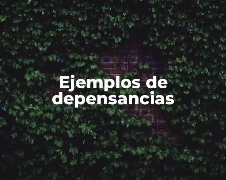 Ejemplos de depensancias