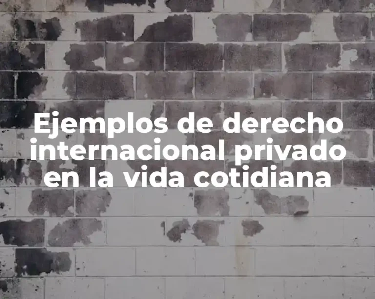 Ejemplos de derecho internacional privado en la vida cotidiana