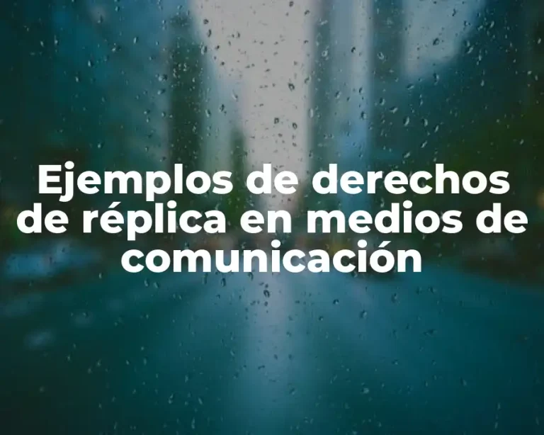 Ejemplos de derechos de réplica en medios de comunicación