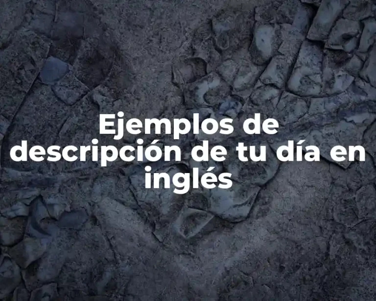 Ejemplos de descripción de tu día en inglés
