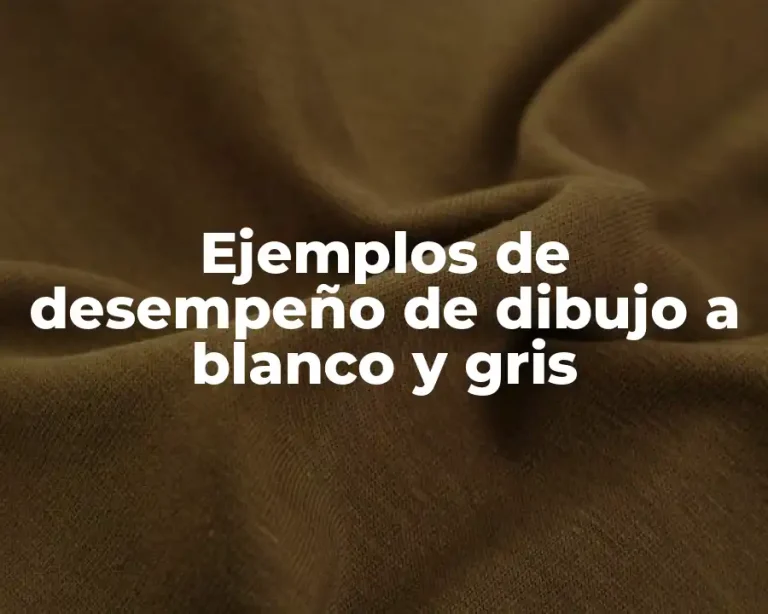 Ejemplos de desempeño de dibujo a blanco y gris