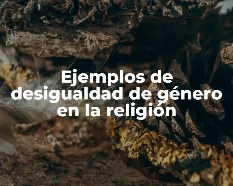Ejemplos de desigualdad de género en la religión