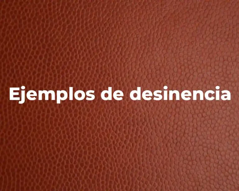 Ejemplos de desinencia