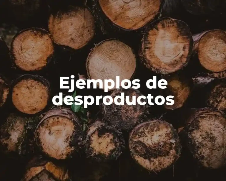 Ejemplos de desproductos