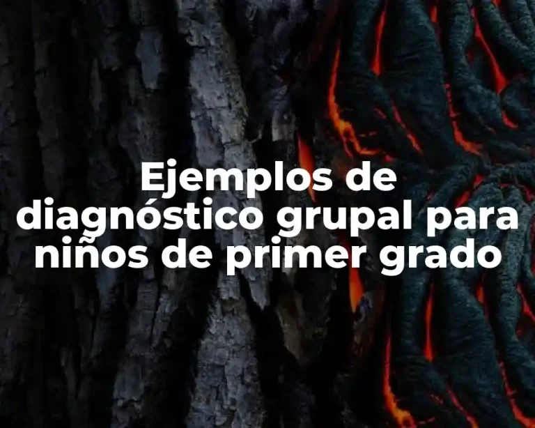 Ejemplos de diagnóstico grupal para niños de primer grado