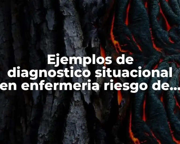 Ejemplos de diagnostico situacional en enfermeria riesgo de caida