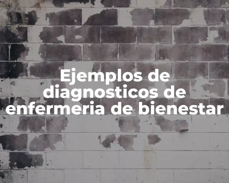 Ejemplos de diagnosticos de enfermeria de bienestar