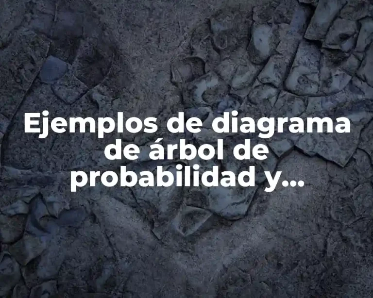 Ejemplos de diagrama de árbol de probabilidad y estadística