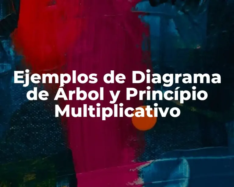 Ejemplos de Diagrama de Árbol y Princípio Multiplicativo