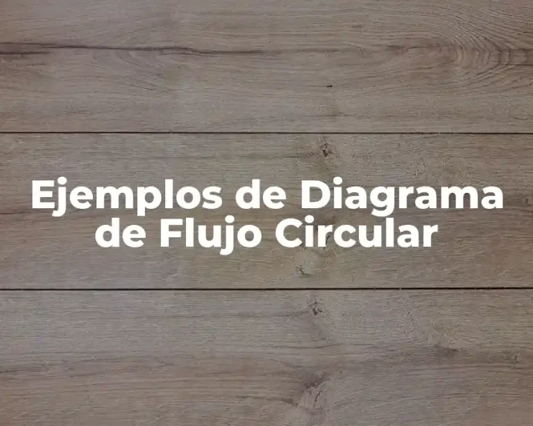 Ejemplos de Diagrama de Flujo Circular