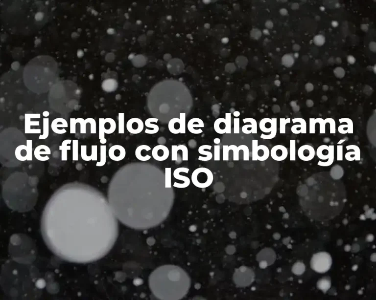 Ejemplos de diagrama de flujo con simbología ISO