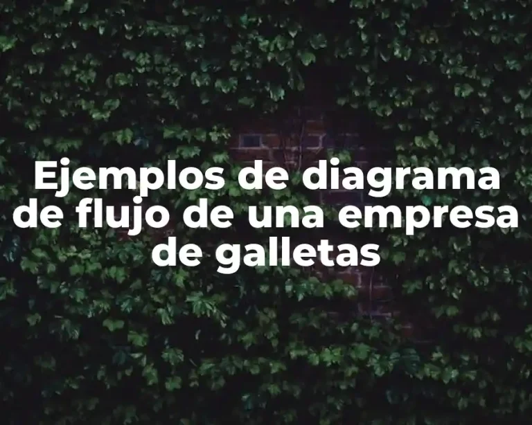 Ejemplos de diagrama de flujo de una empresa de galletas