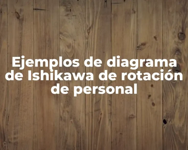 Ejemplos de diagrama de Ishikawa de rotación de personal