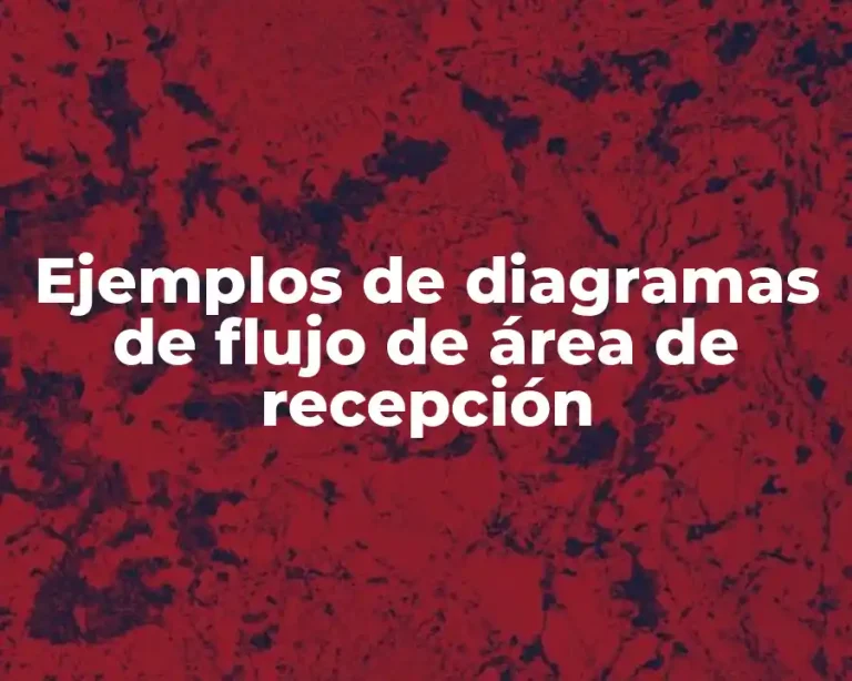 Ejemplos de diagramas de flujo de área de recepción