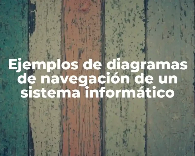 Ejemplos de diagramas de navegación de un sistema informático