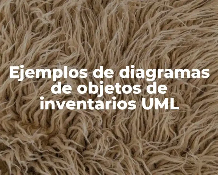 Ejemplos de diagramas de objetos de inventarios UML