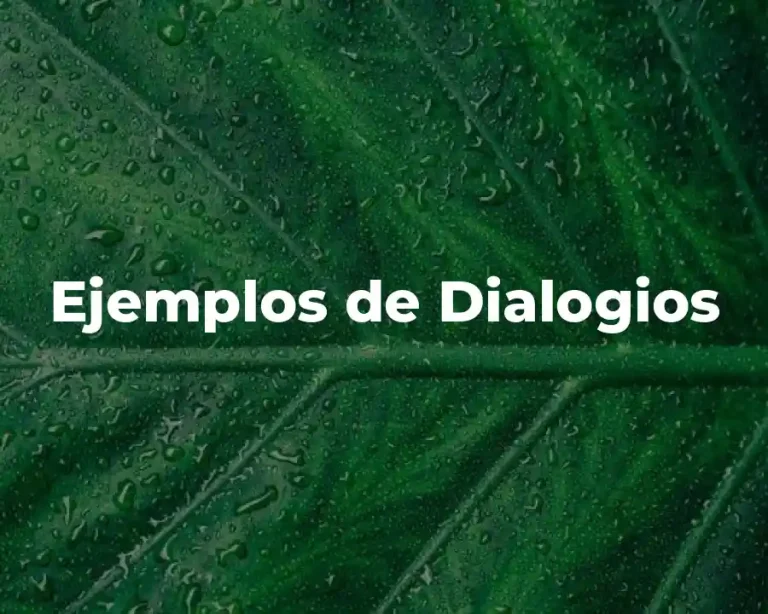 Ejemplos de Dialogios