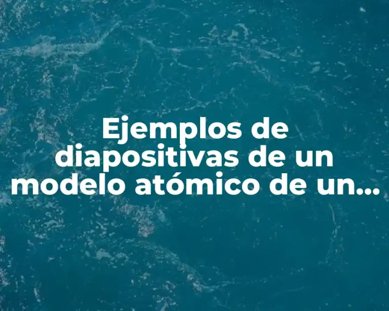 Ejemplos de diapositivas de un modelo atómico de un Dalton