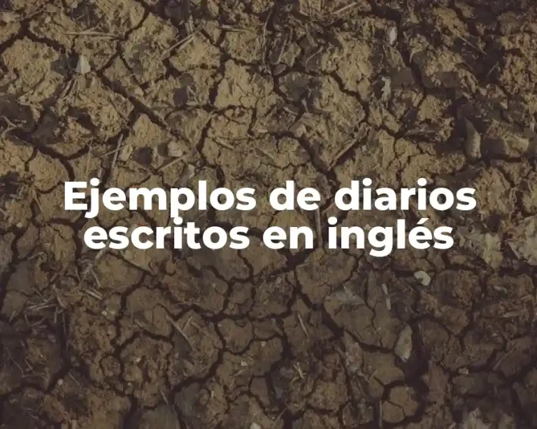 Ejemplos de diarios escritos en inglés