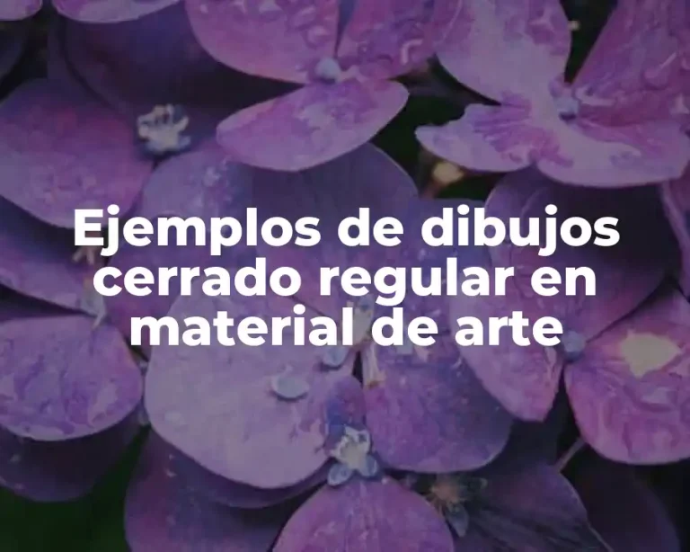 Ejemplos de dibujos cerrado regular en material de arte