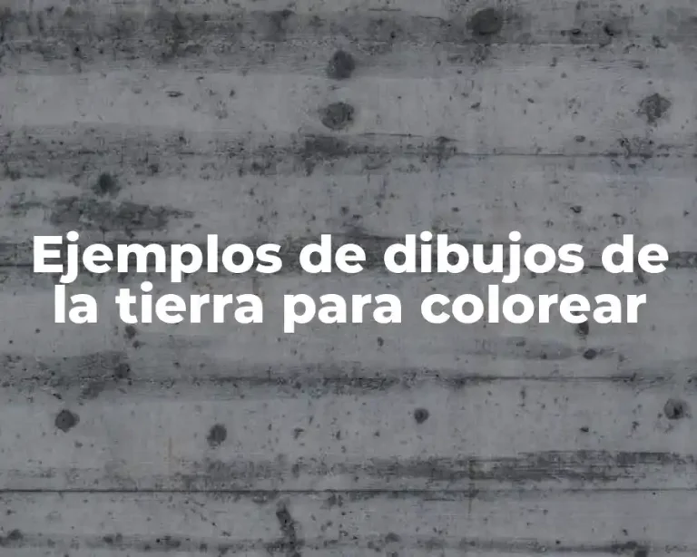 Ejemplos de dibujos de la tierra para colorear