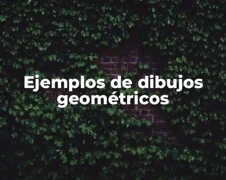 Ejemplos de dibujos geométricos