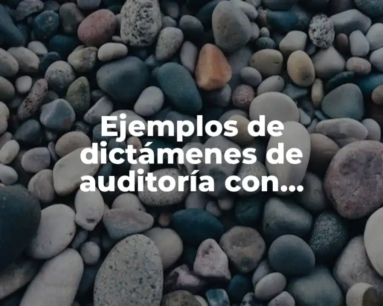 Ejemplos de dictámenes de auditoría con abstención de opinión