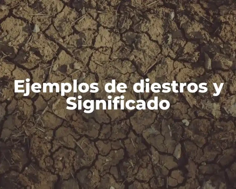 Ejemplos de diestros y Significado