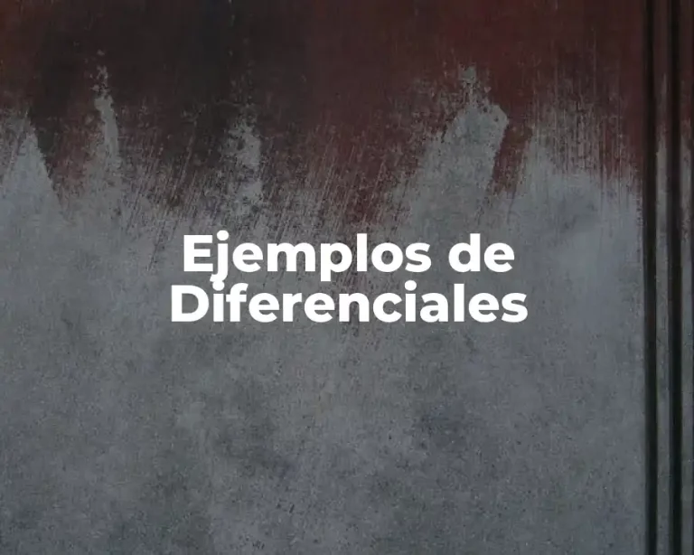 Ejemplos de Diferenciales
