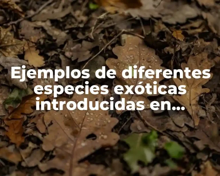 Ejemplos de diferentes especies exóticas introducidas en Argentina