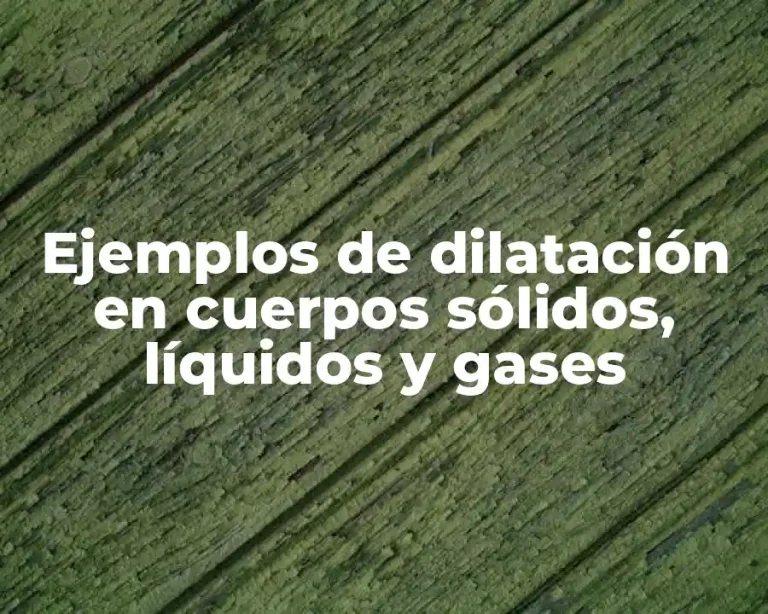 Ejemplos de dilatación en cuerpos sólidos, líquidos y gases