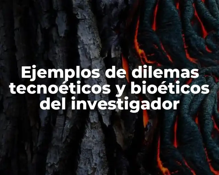 Ejemplos de dilemas tecnoéticos y bioéticos del investigador