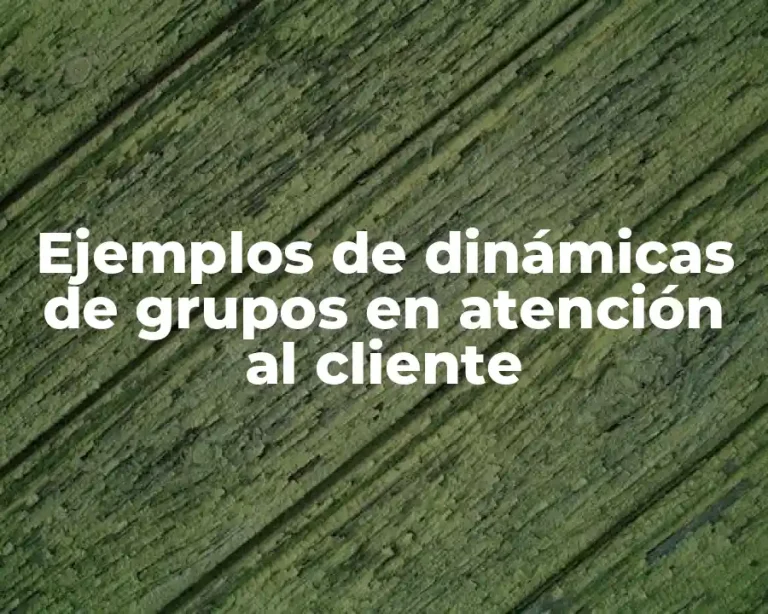 Ejemplos de dinámicas de grupos en atención al cliente