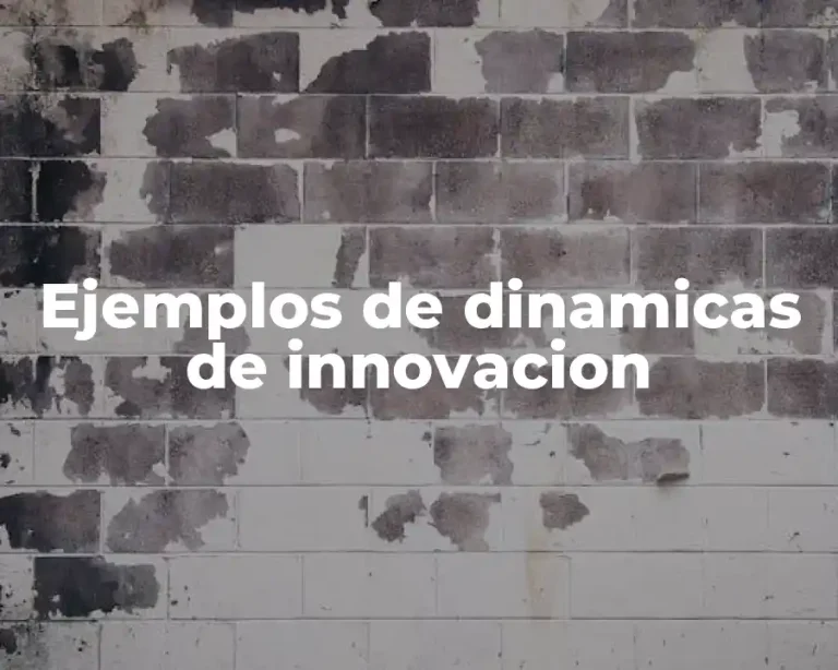 Ejemplos de dinamicas de innovacion
