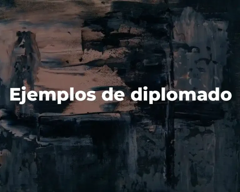 Ejemplos de diplomado