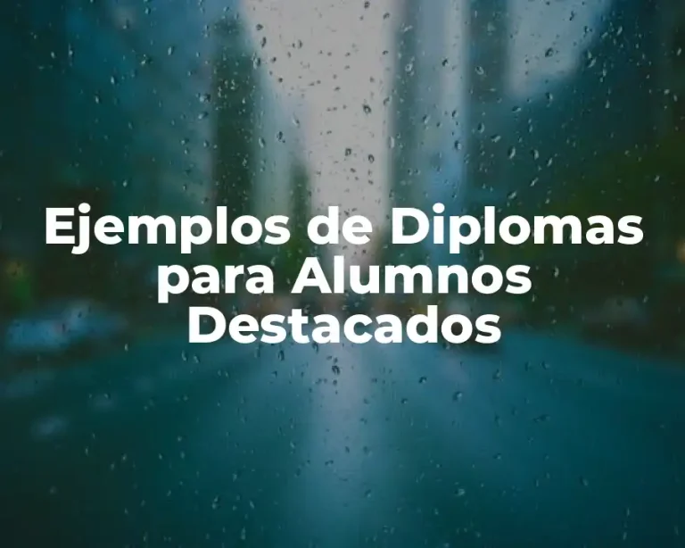 Ejemplos de Diplomas para Alumnos Destacados