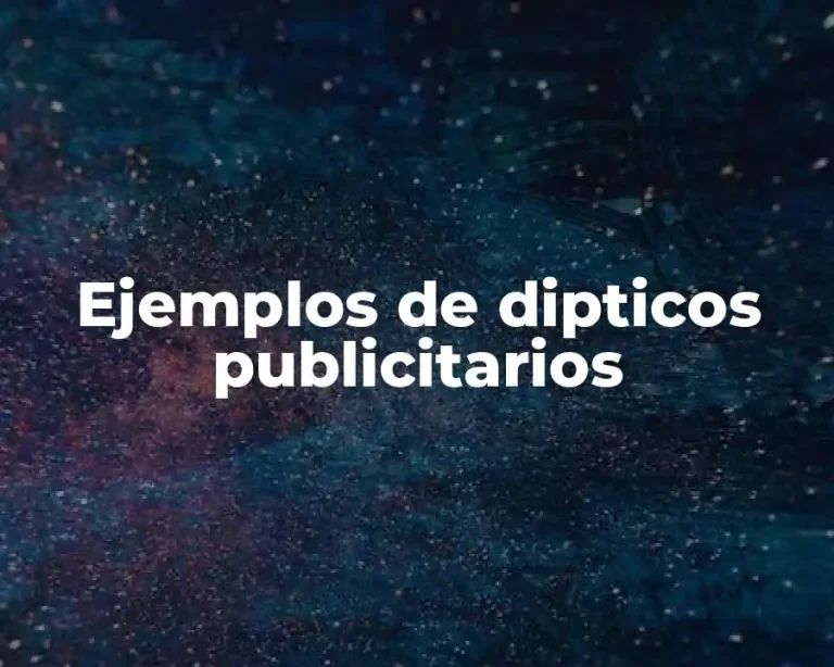 Ejemplos de dipticos publicitarios