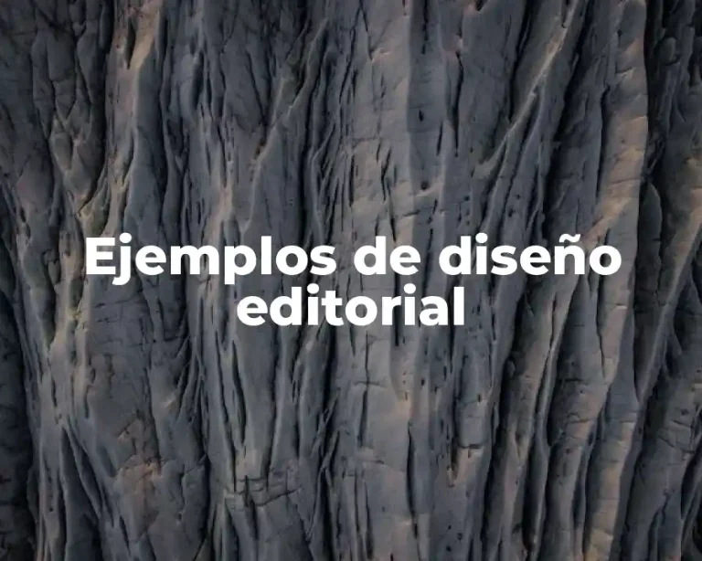 Ejemplos de diseño editorial