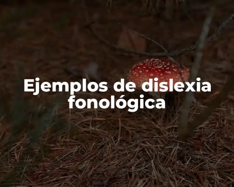 Ejemplos de dislexia fonológica