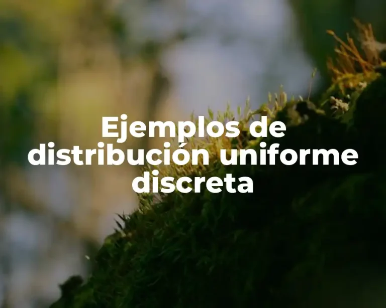 Ejemplos de distribución uniforme discreta