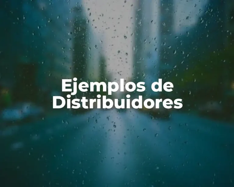 Ejemplos de Distribuidores