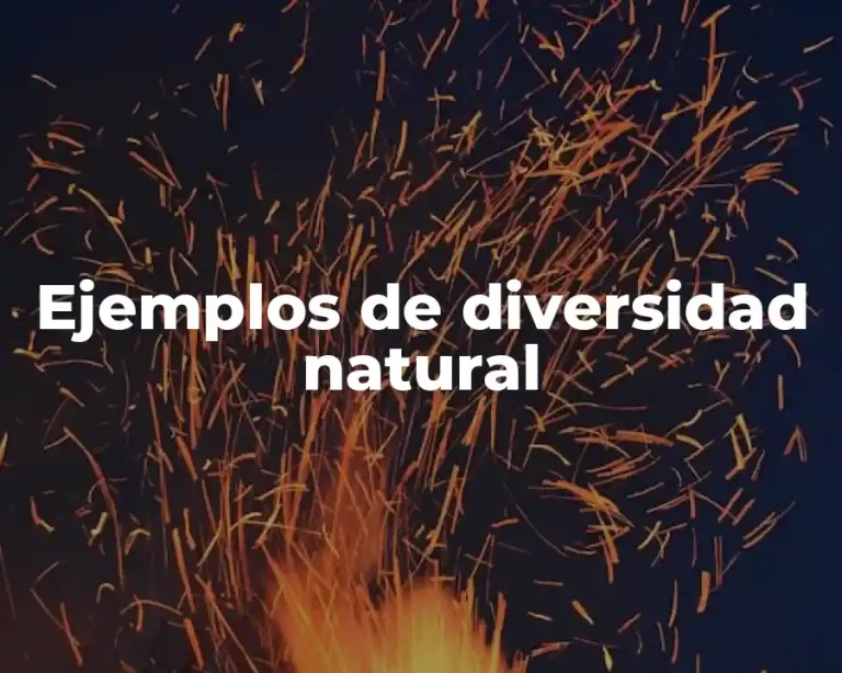 Ejemplos de diversidad natural